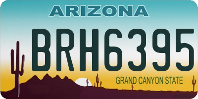AZ license plate BRH6395