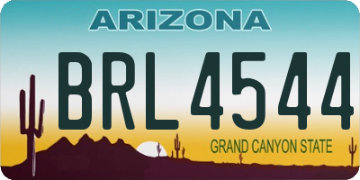 AZ license plate BRL4544