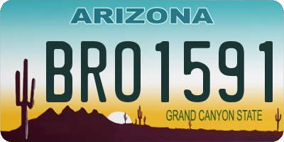 AZ license plate BRO1591