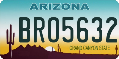 AZ license plate BRO5632