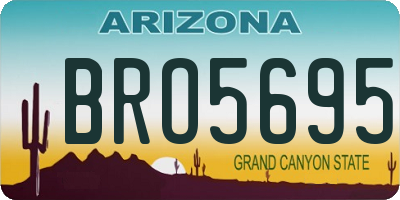 AZ license plate BRO5695