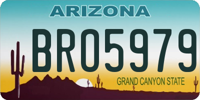 AZ license plate BRO5979