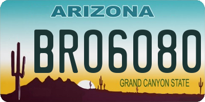 AZ license plate BRO6080