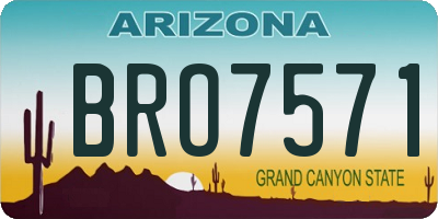 AZ license plate BRO7571