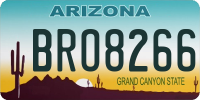 AZ license plate BRO8266