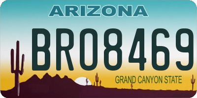 AZ license plate BRO8469