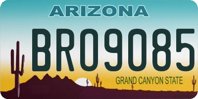 AZ license plate BRO9085