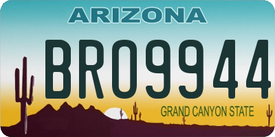 AZ license plate BRO9944