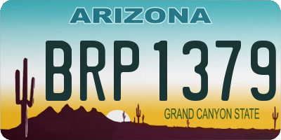 AZ license plate BRP1379