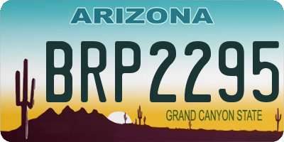 AZ license plate BRP2295