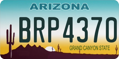 AZ license plate BRP4370