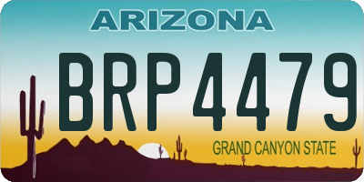 AZ license plate BRP4479