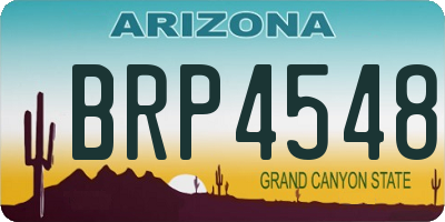 AZ license plate BRP4548
