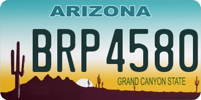 AZ license plate BRP4580