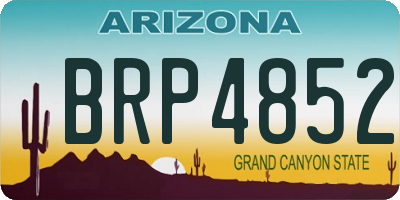 AZ license plate BRP4852