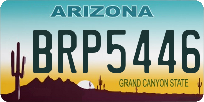 AZ license plate BRP5446