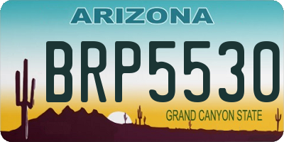 AZ license plate BRP5530