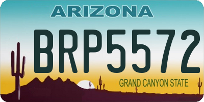 AZ license plate BRP5572