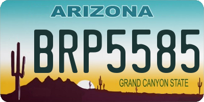 AZ license plate BRP5585
