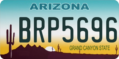 AZ license plate BRP5696