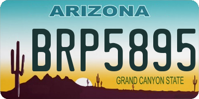 AZ license plate BRP5895