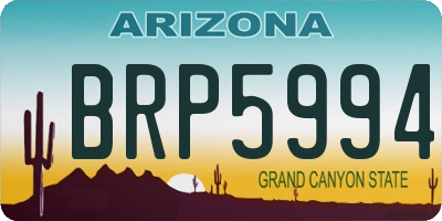 AZ license plate BRP5994