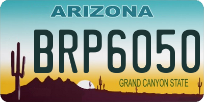 AZ license plate BRP6050