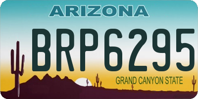 AZ license plate BRP6295