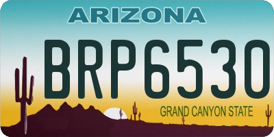 AZ license plate BRP6530