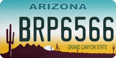 AZ license plate BRP6566