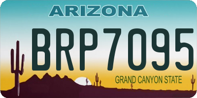 AZ license plate BRP7095