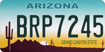 AZ license plate BRP7245