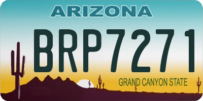 AZ license plate BRP7271