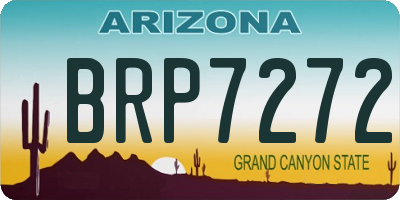 AZ license plate BRP7272