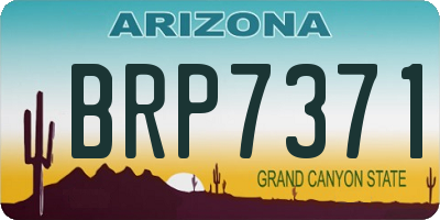 AZ license plate BRP7371