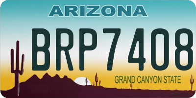 AZ license plate BRP7408