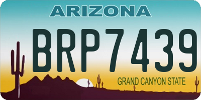 AZ license plate BRP7439