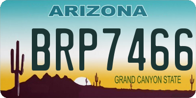 AZ license plate BRP7466