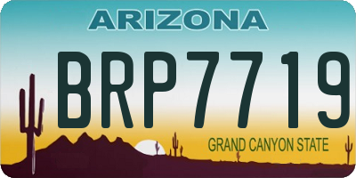 AZ license plate BRP7719