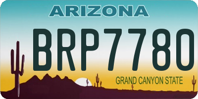 AZ license plate BRP7780