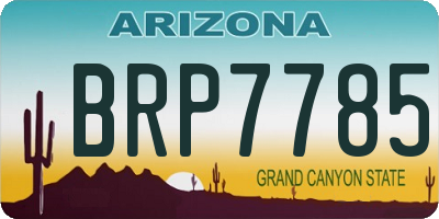 AZ license plate BRP7785
