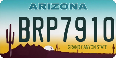 AZ license plate BRP7910