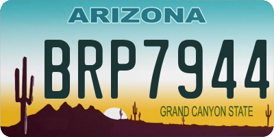 AZ license plate BRP7944