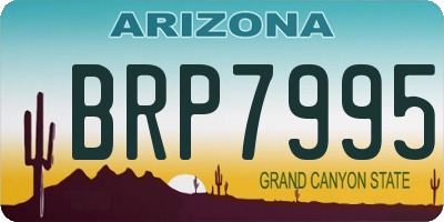 AZ license plate BRP7995