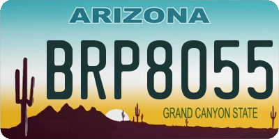 AZ license plate BRP8055