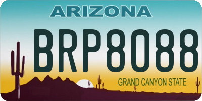 AZ license plate BRP8088