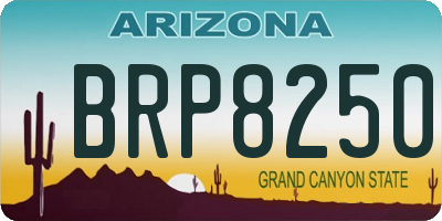 AZ license plate BRP8250