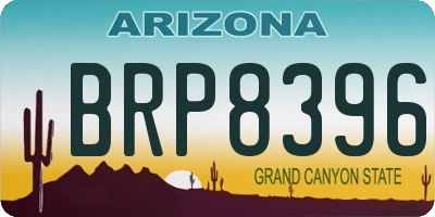 AZ license plate BRP8396