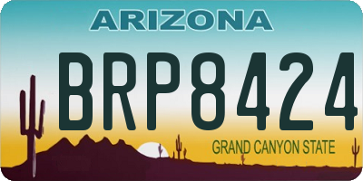 AZ license plate BRP8424