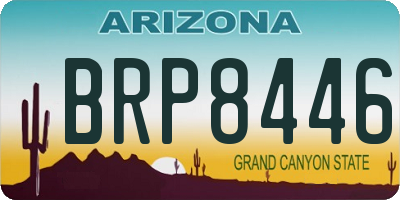 AZ license plate BRP8446